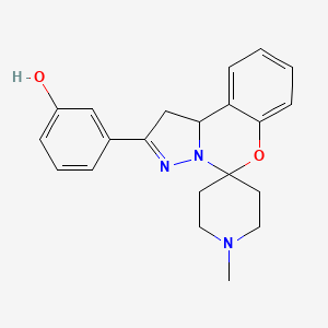 3-(1'-Methyl-1,10b-dihydrospiro[benzo[e]pyrazolo[1,5-c][1,3]oxazine-5,4'-piperidin]-2-yl)phenol