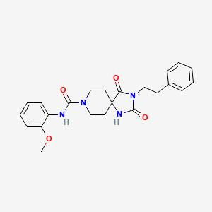 N-(2-methoxyphenyl)-2,4-dioxo-3-phenethyl-1,3,8-triazaspiro[4.5]decane-8-carboxamide