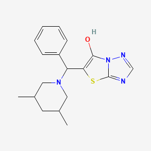 5-((3,5-Dimethylpiperidin-1-yl)(phenyl)methyl)thiazolo[3,2-b][1,2,4]triazol-6-ol