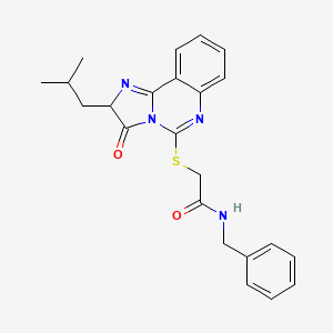 N-benzyl-2-((2-isobutyl-3-oxo-2,3-dihydroimidazo[1,2-c]quinazolin-5-yl)thio)acetamide