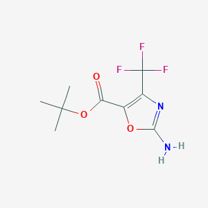 Tert-butyl 2-amino-4-(trifluoromethyl)-1,3-oxazole-5-carboxylate