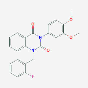 3-(3,4-dimethoxyphenyl)-1-(2-fluorobenzyl)quinazoline-2,4(1H,3H)-dione