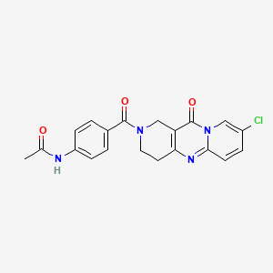 N-(4-(8-chloro-11-oxo-2,3,4,11-tetrahydro-1H-dipyrido[1,2-a:4',3'-d]pyrimidine-2-carbonyl)phenyl)acetamide