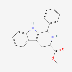 molecular formula C19H18N2O2 B2428731 methyl 1-phenyl-2,3,4,9-tetrahydro-1H-pyrido[3,4-b]indole-3-carboxylate CAS No. 81089-84-1