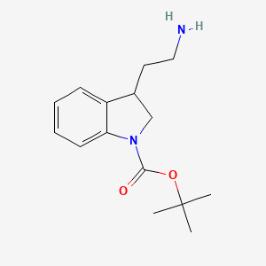 tert-butyl 3-(2-aminoethyl)-2,3-dihydro-1H-indole-1-carboxylate