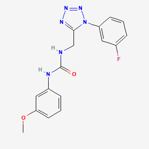 1-((1-(3-fluorophenyl)-1H-tetrazol-5-yl)methyl)-3-(3-methoxyphenyl)urea