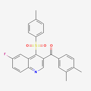 (3,4-Dimethylphenyl)(6-fluoro-4-tosylquinolin-3-yl)methanone