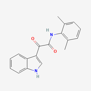 molecular formula C18H16N2O2 B2428745 N-(2,6-dimethylphenyl)-2-(1H-indol-3-yl)-2-oxoacetamide CAS No. 852367-80-7