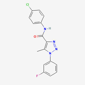N-(4-chlorophenyl)-1-(3-fluorophenyl)-5-methyl-1H-1,2,3-triazole-4-carboxamide