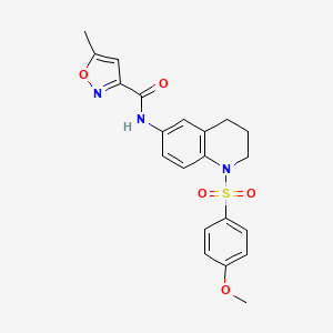 N-(1-((4-methoxyphenyl)sulfonyl)-1,2,3,4-tetrahydroquinolin-6-yl)-5-methylisoxazole-3-carboxamide