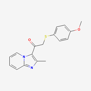 2-[(4-Methoxyphenyl)sulfanyl]-1-(2-methylimidazo[1,2-a]pyridin-3-yl)-1-ethanone