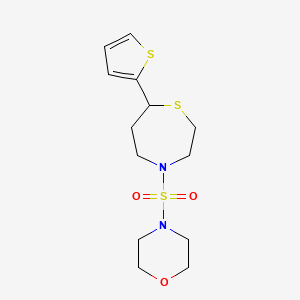 4-((7-(Thiophen-2-yl)-1,4-thiazepan-4-yl)sulfonyl)morpholine
