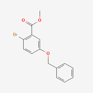 molecular formula C15H13BrO3 B2428790 Methyl 5-(benzyloxy)-2-bromobenzoate CAS No. 431052-32-3