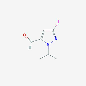 molecular formula C7H9IN2O B2428795 3-iodo-1-(propan-2-yl)-1H-pyrazole-5-carbaldehyde CAS No. 2226182-09-6