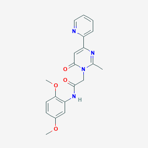 N-(2,5-dimethoxyphenyl)-2-(2-methyl-6-oxo-4-(pyridin-2-yl)pyrimidin-1(6H)-yl)acetamide