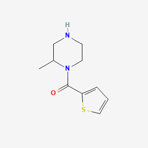 molecular formula C10H14N2OS B2428804 2-甲基-1-(噻吩-2-甲酰基)哌嗪 CAS No. 1240581-78-5