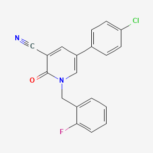 5-(4-Chlorophenyl)-1-(2-fluorobenzyl)-2-oxo-1,2-dihydro-3-pyridinecarbonitrile