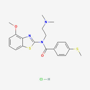 N-(2-(dimethylamino)ethyl)-N-(4-methoxybenzo[d]thiazol-2-yl)-4-(methylthio)benzamide hydrochloride