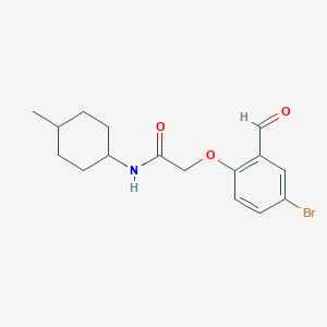 2-(4-bromo-2-formylphenoxy)-N-(4-methylcyclohexyl)acetamide