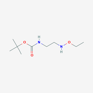 molecular formula C9H20N2O3 B2428848 tert-butyl N-[2-(ethoxyamino)ethyl]carbamate CAS No. 1565056-68-9