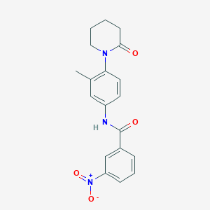 molecular formula C19H19N3O4 B2428852 N-[3-methyl-4-(2-oxopiperidin-1-yl)phenyl]-3-nitrobenzamide CAS No. 941978-41-2