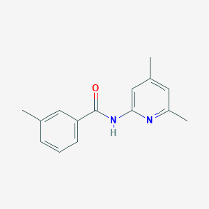 molecular formula C15H16N2O B2428869 N-(4,6-dimethylpyridin-2-yl)-3-methylbenzamide CAS No. 94843-61-5