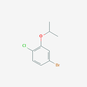 molecular formula C9H10BrClO B2428875 4-Bromo-1-chloro-2-(propan-2-yloxy)benzene CAS No. 637022-52-7