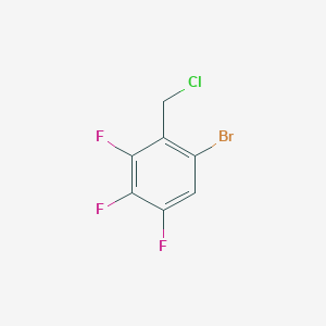 molecular formula C7H3BrClF3 B2428876 1-Bromo-2-(chloromethyl)-3,4,5-trifluorobenzene CAS No. 1520589-57-4