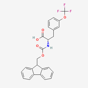 molecular formula C25H20F3NO5 B2428912 n-Fmoc-3-(trifluoromethoxy)-l-phenylalanine CAS No. 1260592-32-2