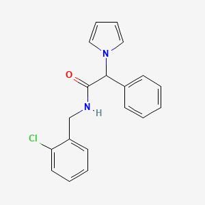 N-(2-chlorobenzyl)-2-phenyl-2-(1H-pyrrol-1-yl)acetamide