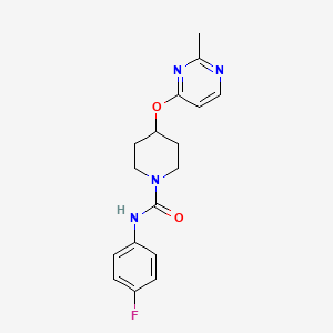N-(4-fluorophenyl)-4-((2-methylpyrimidin-4-yl)oxy)piperidine-1-carboxamide