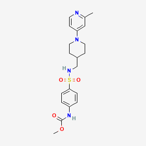 methyl (4-(N-((1-(2-methylpyridin-4-yl)piperidin-4-yl)methyl)sulfamoyl)phenyl)carbamate