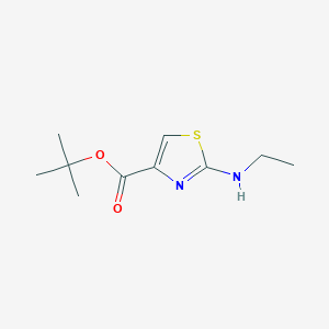 molecular formula C10H16N2O2S B2428940 Tert-butyl 2-(ethylamino)-1,3-thiazole-4-carboxylate CAS No. 2248319-09-5