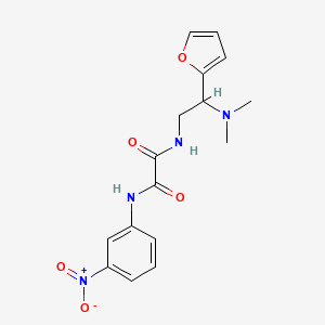 molecular formula C16H18N4O5 B2428954 N1-(2-(dimethylamino)-2-(furan-2-yl)ethyl)-N2-(3-nitrophenyl)oxalamide CAS No. 899999-08-7