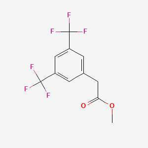 molecular formula C11H8F6O2 B2428959 Methyl 2-[3,5-bis(trifluoromethyl)phenyl]acetate CAS No. 95299-16-4