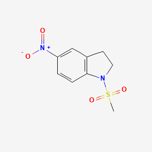 molecular formula C9H10N2O4S B2428993 1-(Methylsulfonyl)-5-nitroindoline CAS No. 312523-56-1