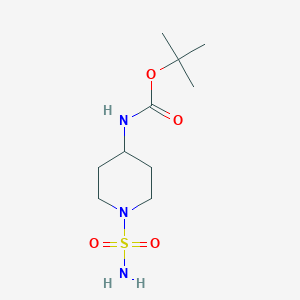 molecular formula C10H21N3O4S B2429066 tert-butyl N-(1-sulfamoylpiperidin-4-yl)carbamate CAS No. 2225141-30-8