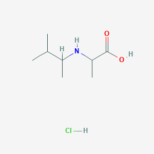 2-[(3-Methylbutan-2-yl)amino]propanoic acid hydrochloride