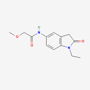N-(1-ethyl-2-oxoindolin-5-yl)-2-methoxyacetamide