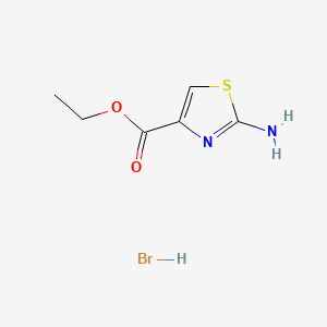 molecular formula C6H9BrN2O2S B2429160 Ethyl 2-aminothiazole-4-carboxylate hydrobromide CAS No. 127942-30-7; 5398-36-7