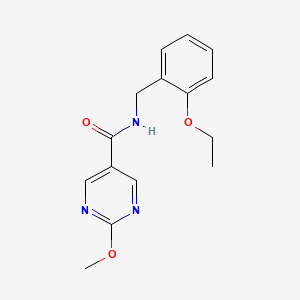 molecular formula C15H17N3O3 B2429211 N-[(2-ethoxyphenyl)methyl]-2-methoxypyrimidine-5-carboxamide CAS No. 1251603-46-9