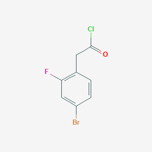 molecular formula C8H5BrClFO B2429235 2-(4-Bromo-2-fluorophenyl)acetyl chloride CAS No. 177847-10-8