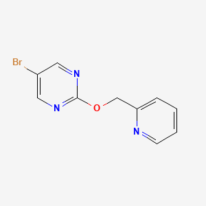 molecular formula C10H8BrN3O B2429299 5-Bromo-2-(pyridin-2-ylmethoxy)-pyrimidine CAS No. 1824025-80-0