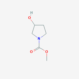 molecular formula C6H11NO3 B2429398 Methyl 3-hydroxypyrrolidine-1-carboxylate CAS No. 83487-19-8