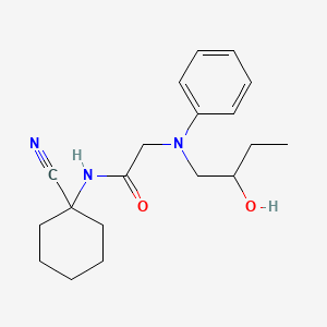 molecular formula C19H27N3O2 B2429416 N-(1-cyanocyclohexyl)-2-[(2-hydroxybutyl)(phenyl)amino]acetamide CAS No. 1258770-93-2
