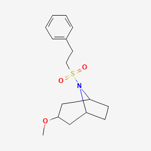 (1R,5S)-3-methoxy-8-(phenethylsulfonyl)-8-azabicyclo[3.2.1]octane