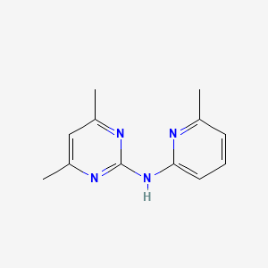 4,6-Dimethyl-2-(6-methyl-2-pyridylamino)pyrimidine