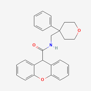 molecular formula C26H25NO3 B2429434 N-[(4-phenyloxan-4-yl)methyl]-9H-xanthene-9-carboxamide CAS No. 1206989-85-6