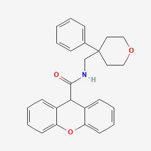 N-((4-phenyltetrahydro-2H-pyran-4-yl)methyl)-9H-xanthene-9-carboxamide