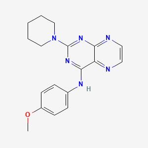 molecular formula C18H20N6O B2429435 N-(4-methoxyphenyl)-2-(piperidin-1-yl)pteridin-4-amine CAS No. 946242-91-7